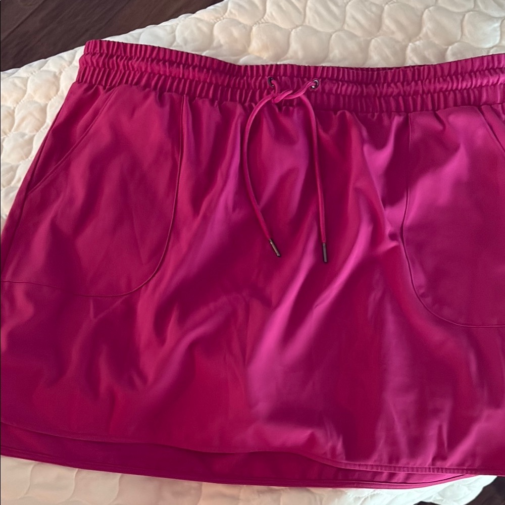 St. John's Bay Pink Athletic Mini Skirt